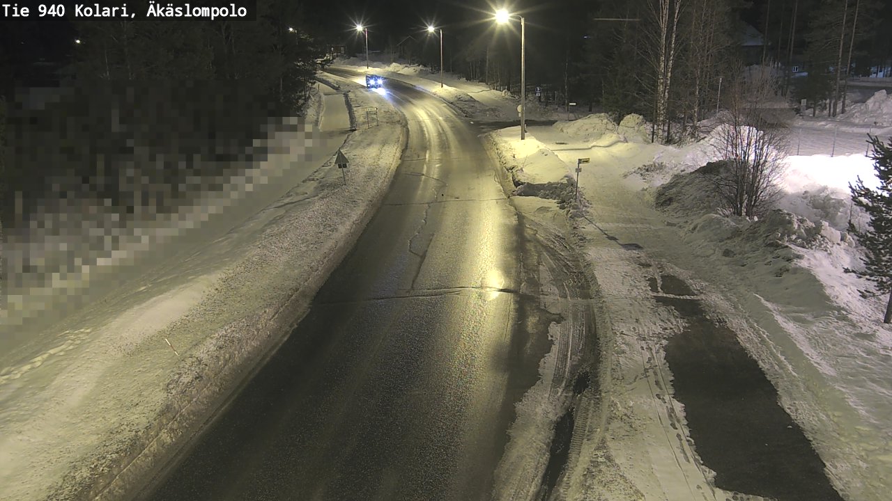 Weather Camera Image Väg 940 Kolari, Äkäslompolo, Kolari, Lappi