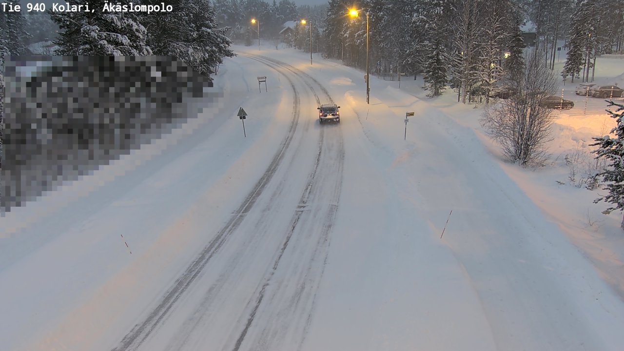 Weather Camera Image Road 940 Kolari, Äkäslompolo, Kolari, Lappi