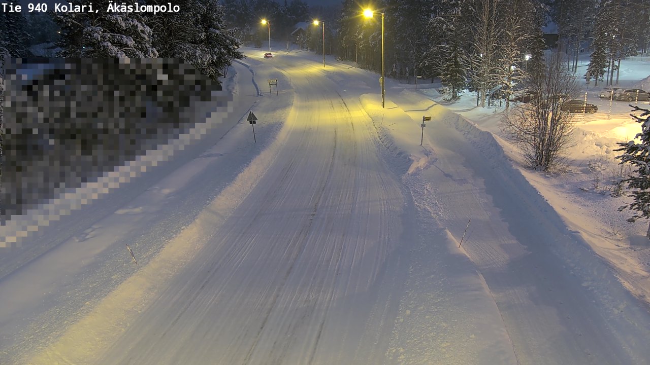 Kelikamerat Kuva Tie 940 Kolari, Äkäslompolo, Kolari, Lappi