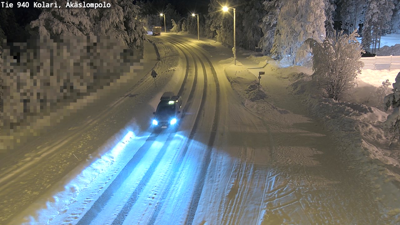 Kelikamerat Kuva Tie 940 Kolari, Äkäslompolo, Kolari, Lappi