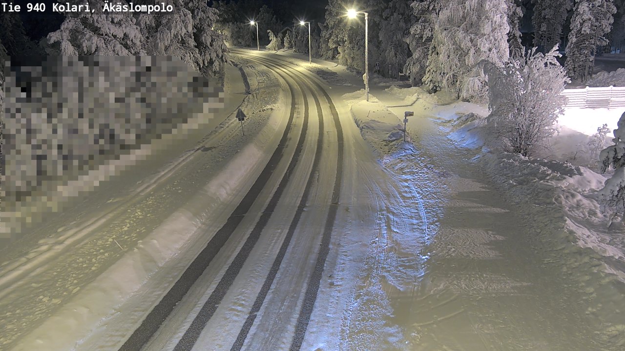 Kelikamerat Kuva Tie 940 Kolari, Äkäslompolo, Kolari, Lappi