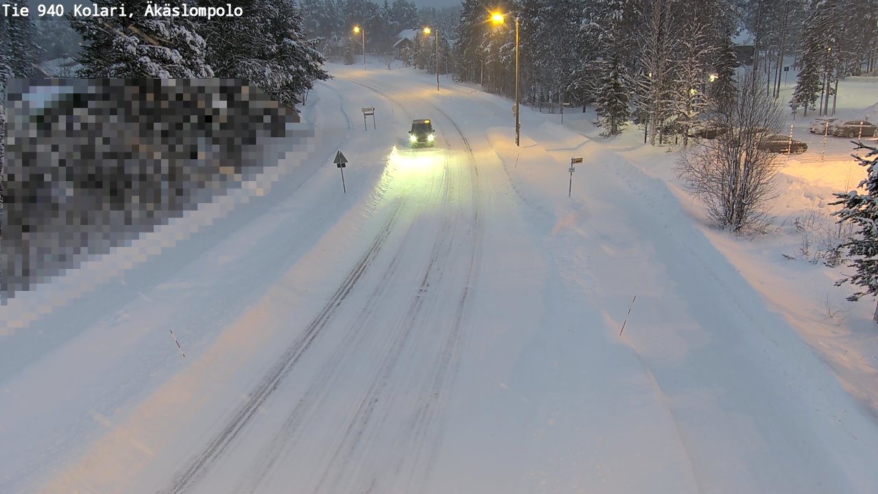 Weather Camera Image Road 940 Kolari, Äkäslompolo, Kolari, Lappi