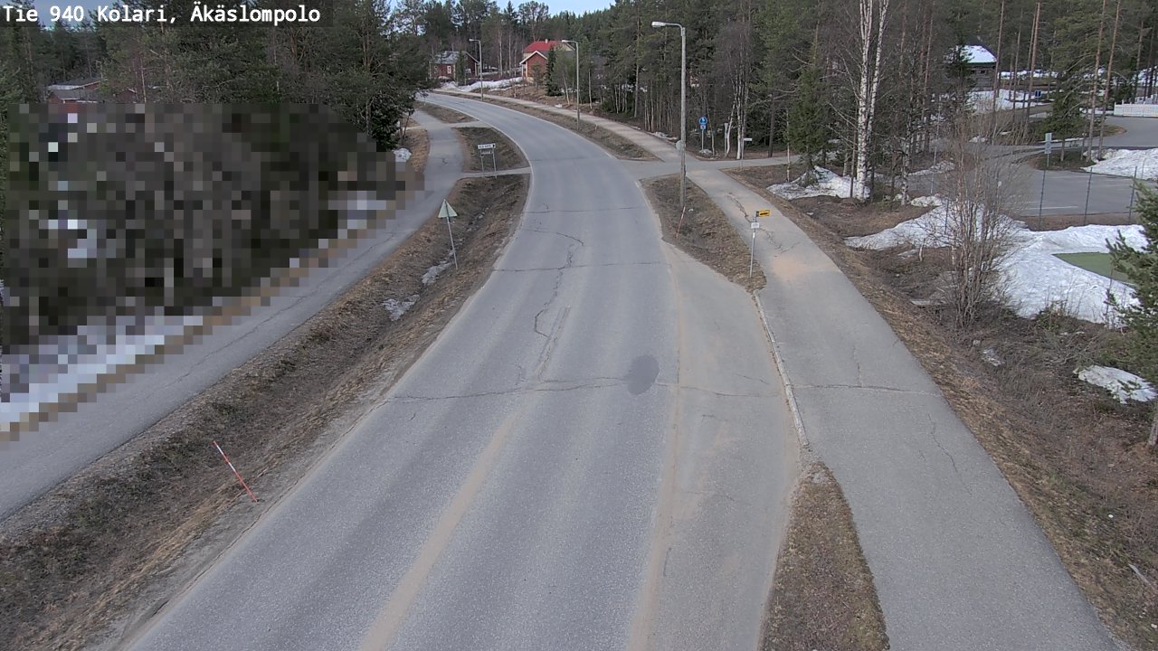 Weather Camera Image Väg 940 Kolari, Äkäslompolo, Kolari, Lappi
