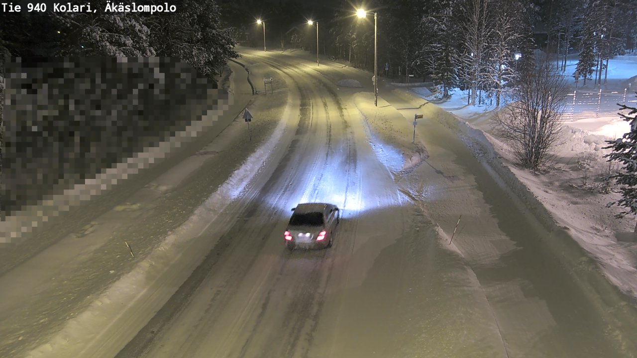 Kelikamerat Kuva Tie 940 Kolari, Äkäslompolo, Kolari, Lappi