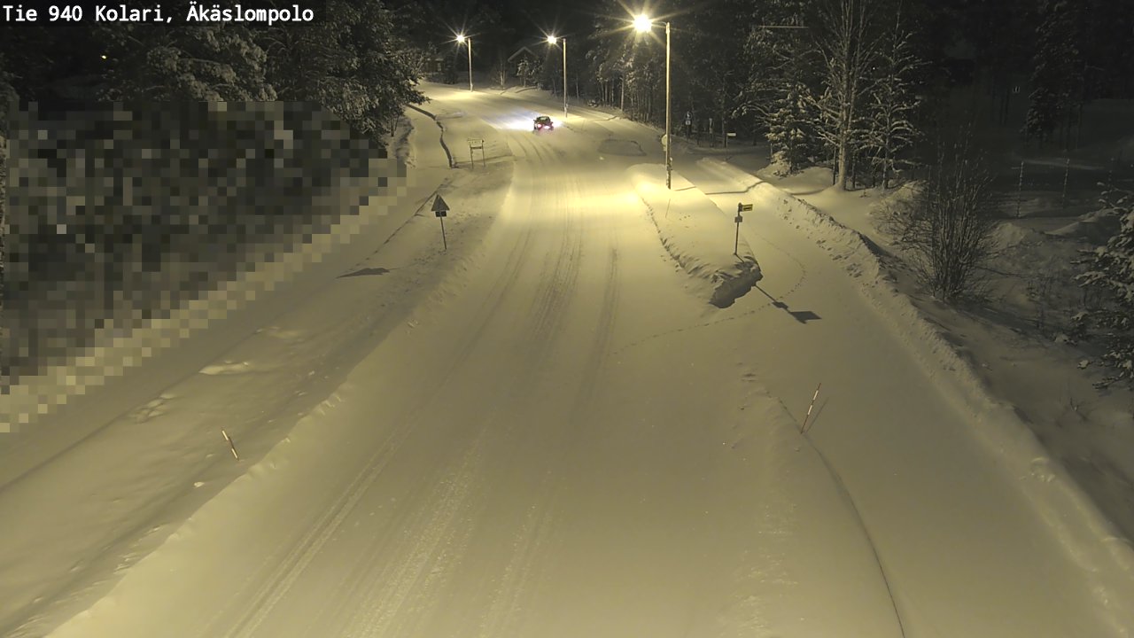 Kelikamerat Kuva Tie 940 Kolari, Äkäslompolo, Kolari, Lappi