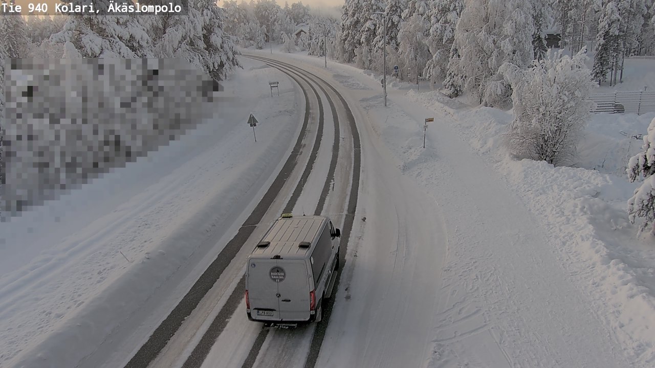 Weather Camera Image Road 940 Kolari, Äkäslompolo, Kolari, Lappi