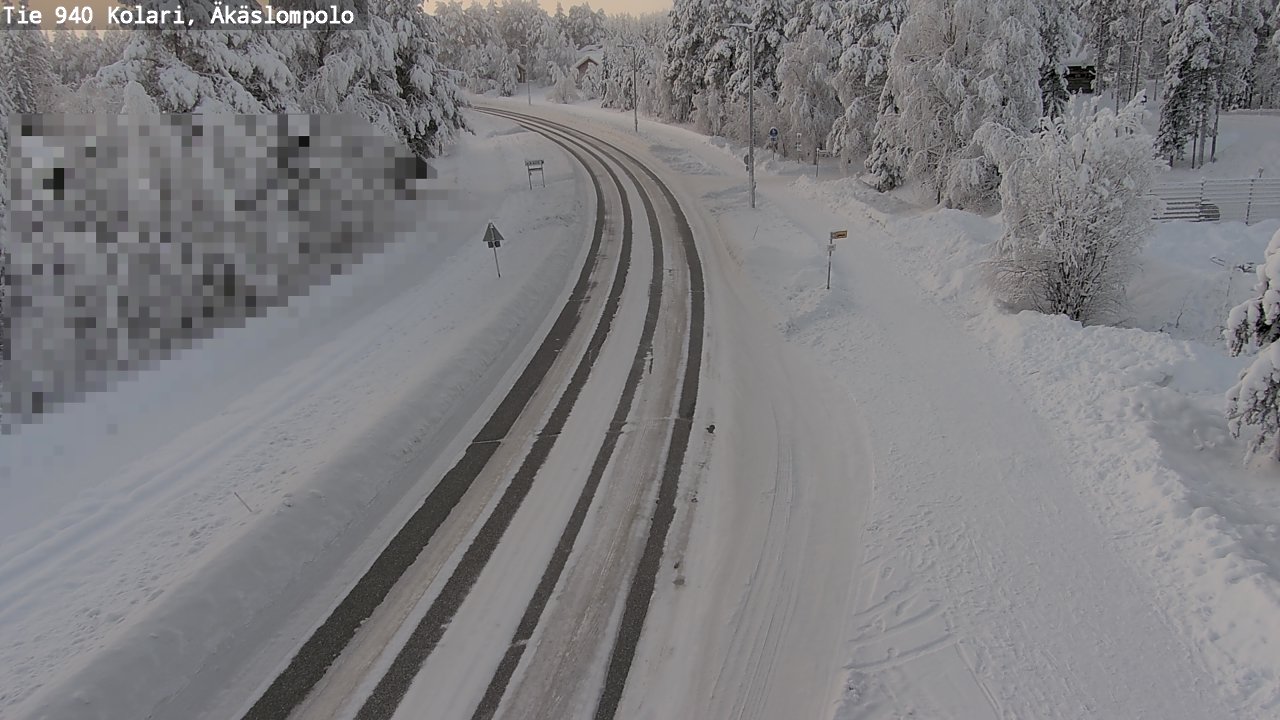 Weather Camera Image Road 940 Kolari, Äkäslompolo, Kolari, Lappi