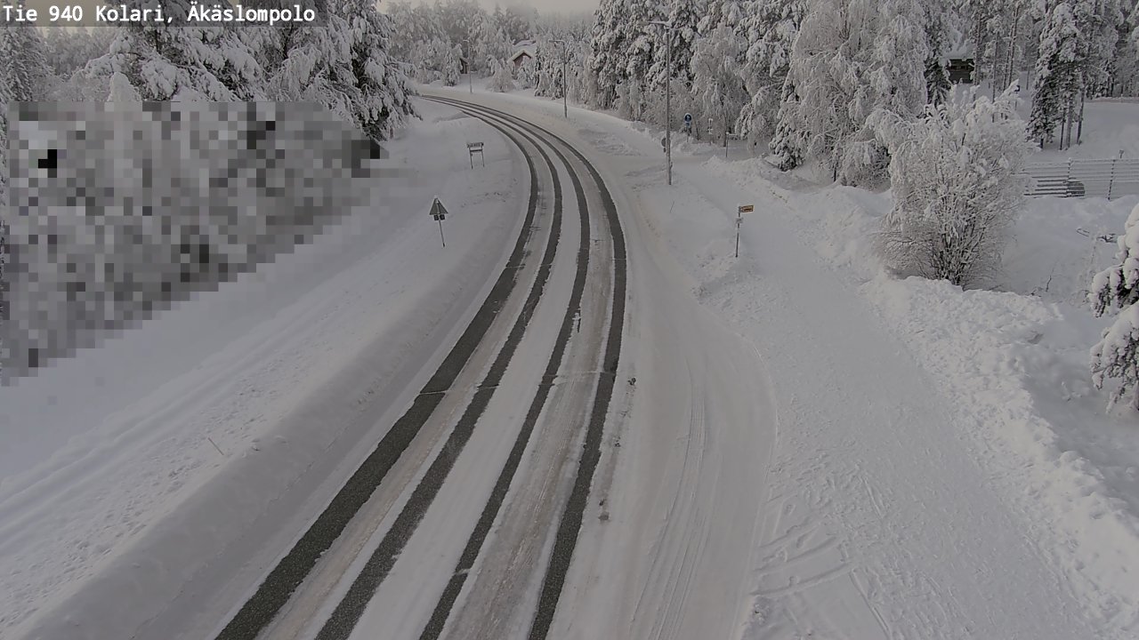 Weather Camera Image Road 940 Kolari, Äkäslompolo, Kolari, Lappi