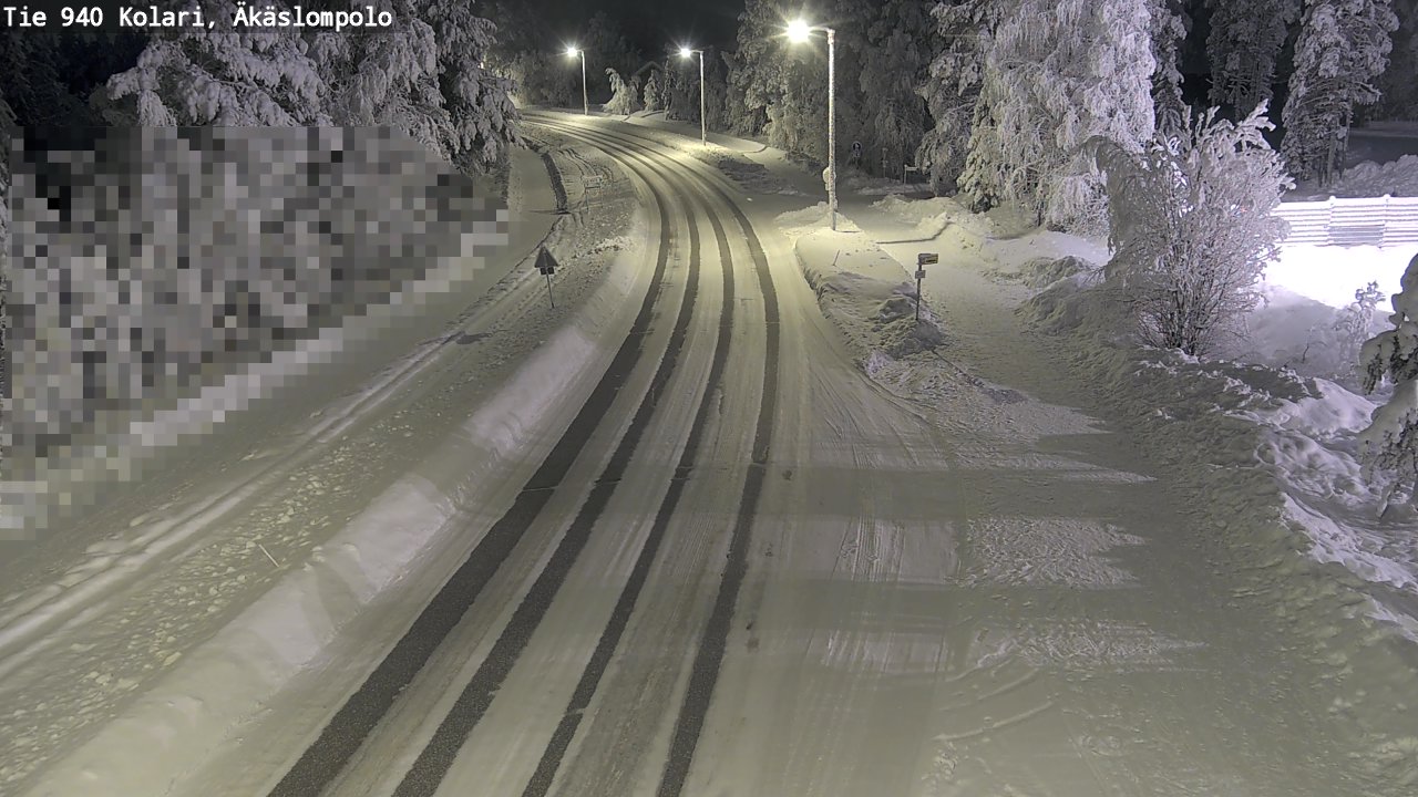 Kelikamerat Kuva Tie 940 Kolari, Äkäslompolo, Kolari, Lappi