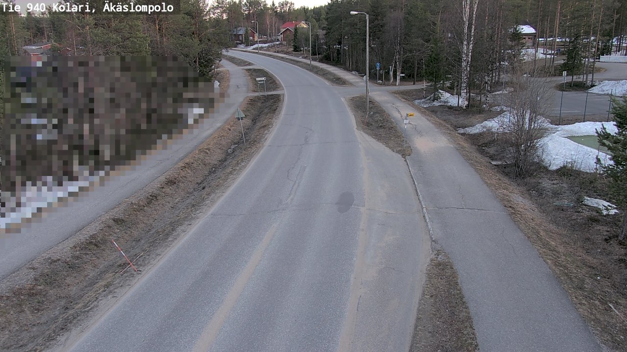Weather Camera Image Väg 940 Kolari, Äkäslompolo, Kolari, Lappi