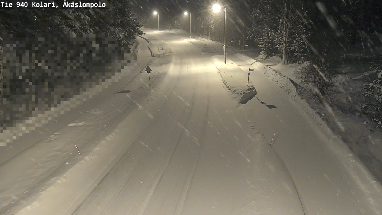 Kelikamerat Kuva Tie 940 Kolari, Äkäslompolo, Kolari, Lappi