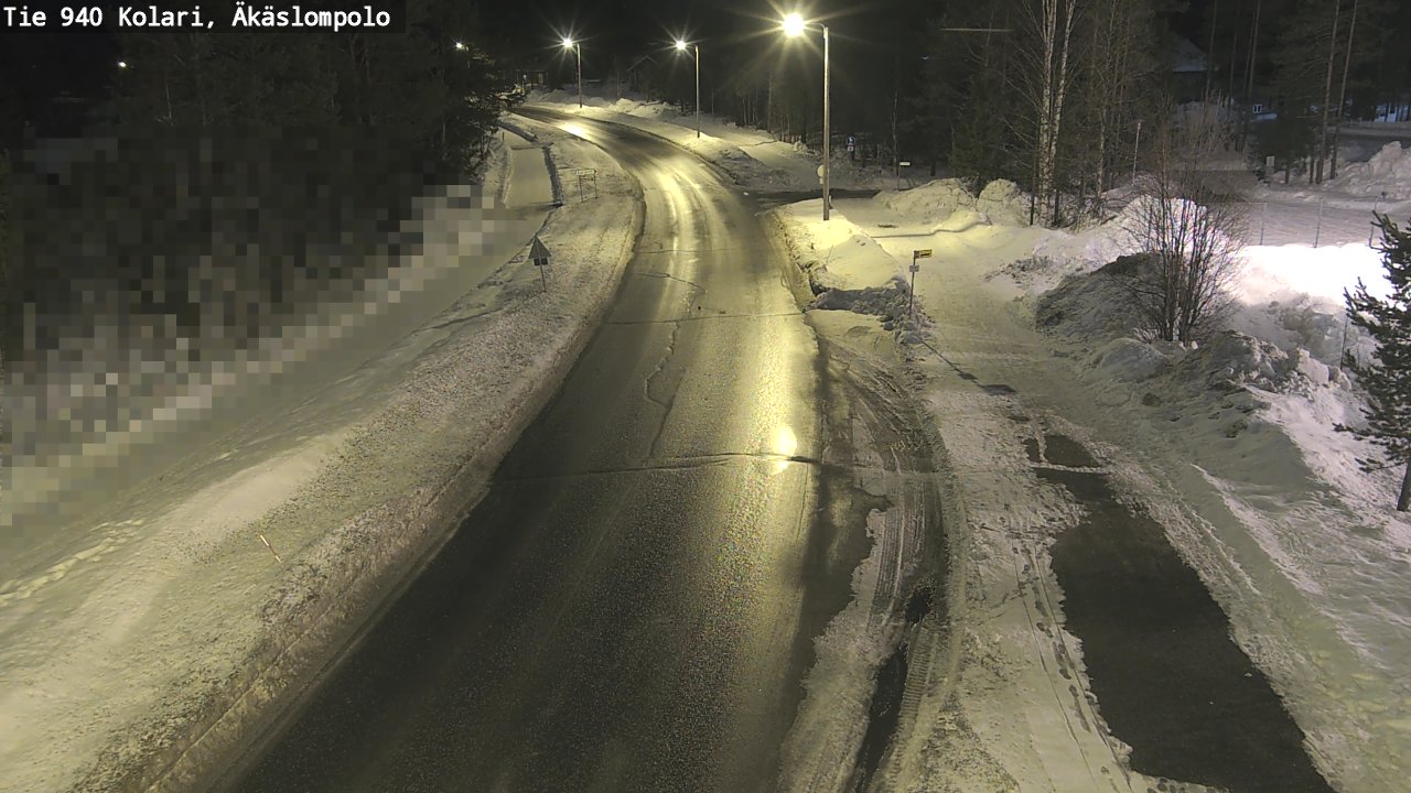 Weather Camera Image Väg 940 Kolari, Äkäslompolo, Kolari, Lappi