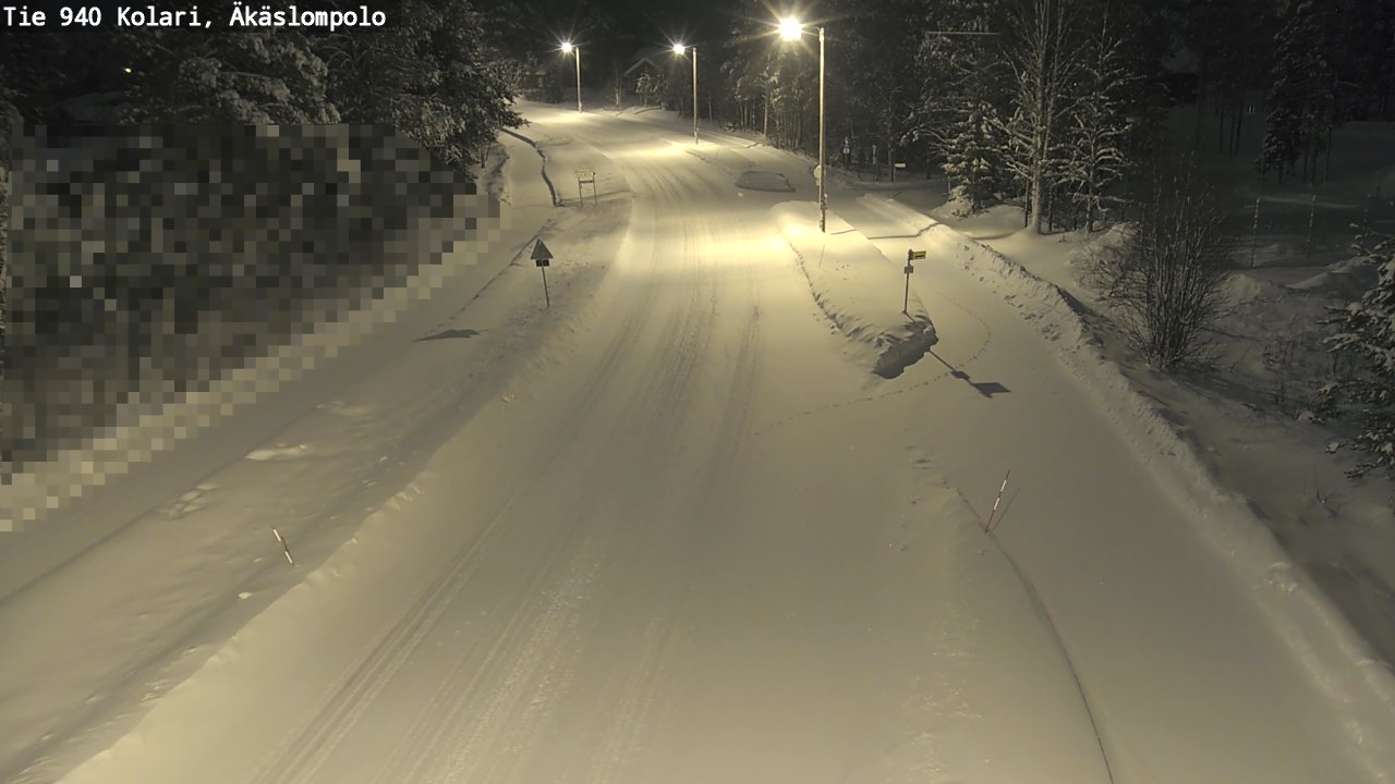 Kelikamerat Kuva Tie 940 Kolari, Äkäslompolo, Kolari, Lappi