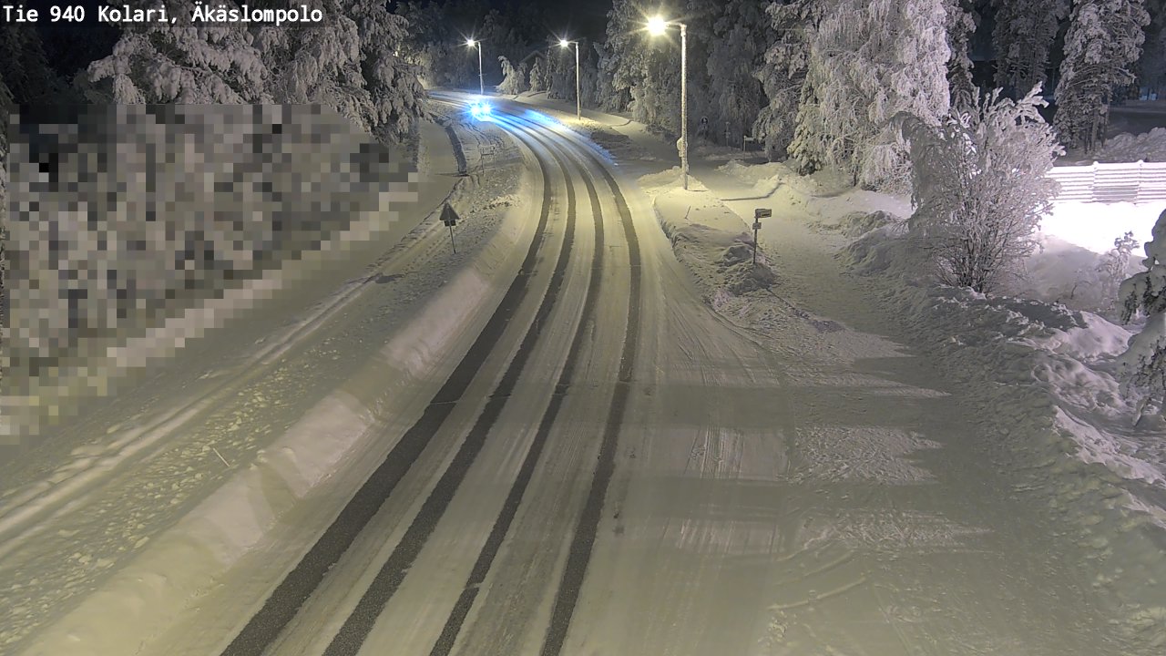 Kelikamerat Kuva Tie 940 Kolari, Äkäslompolo, Kolari, Lappi