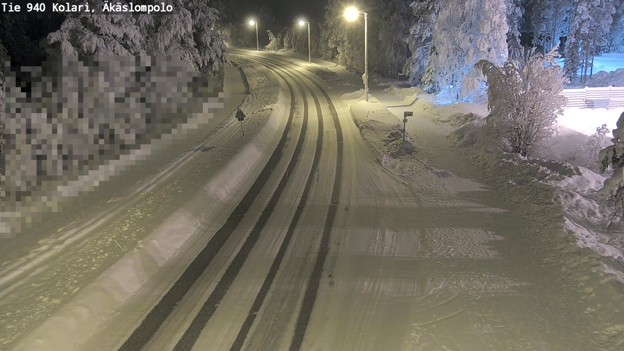 Kelikamerat Kuva Tie 940 Kolari, Äkäslompolo, Kolari, Lappi