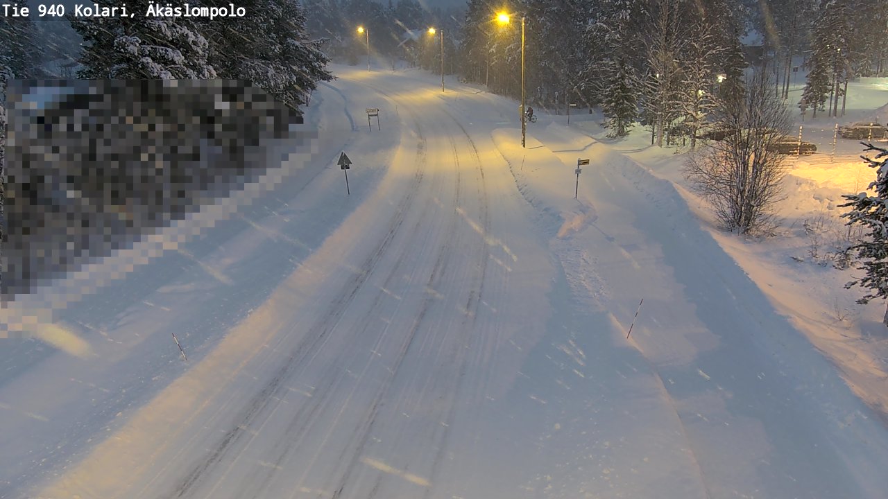 Weather Camera Image Road 940 Kolari, Äkäslompolo, Kolari, Lappi