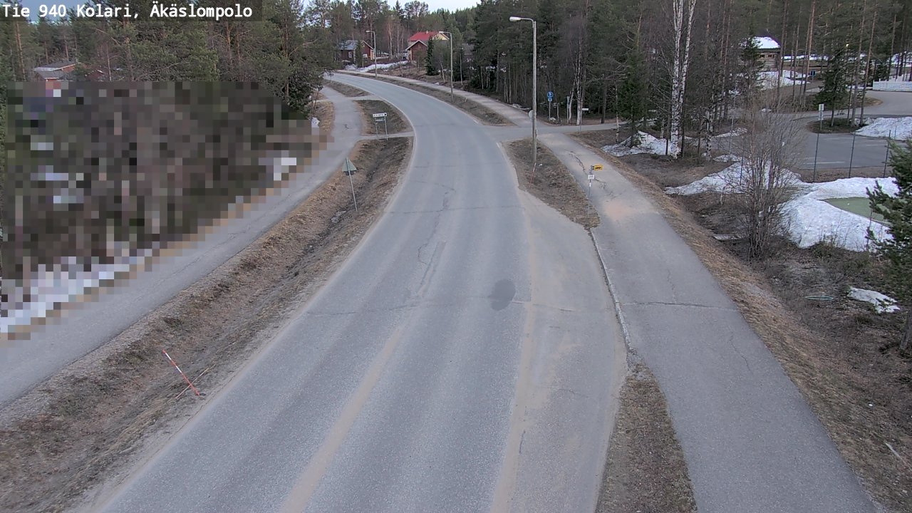 Weather Camera Image Väg 940 Kolari, Äkäslompolo, Kolari, Lappi