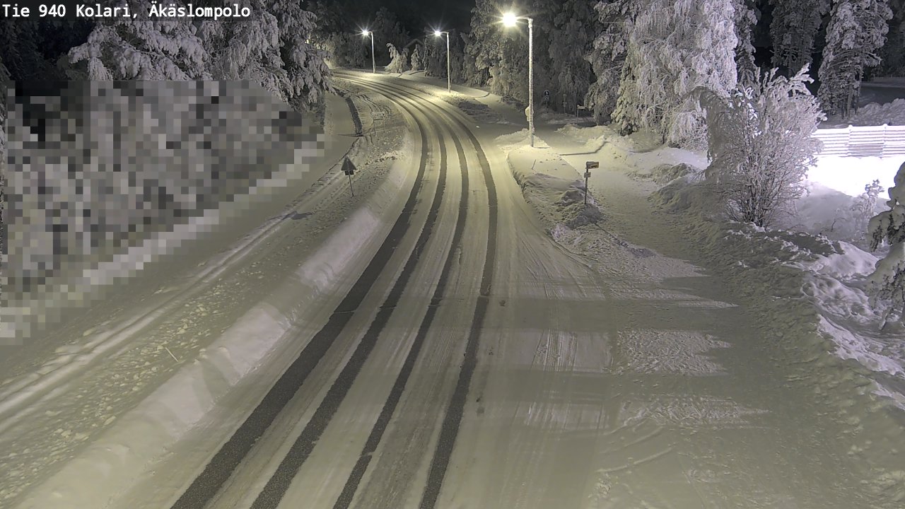 Kelikamerat Kuva Tie 940 Kolari, Äkäslompolo, Kolari, Lappi