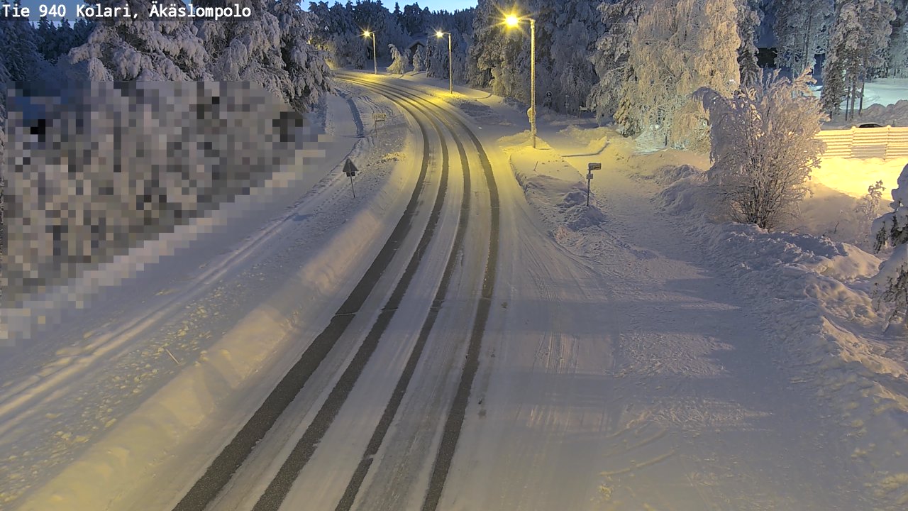Kelikamerat Kuva Tie 940 Kolari, Äkäslompolo, Kolari, Lappi