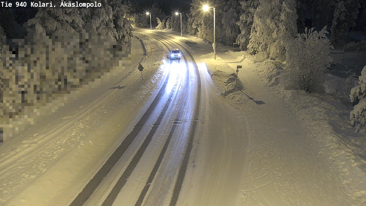 Kelikamerat Kuva Tie 940 Kolari, Äkäslompolo, Kolari, Lappi