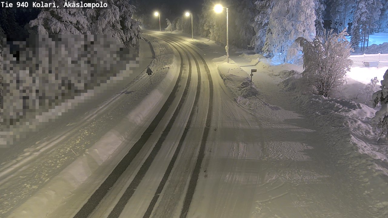 Kelikamerat Kuva Tie 940 Kolari, Äkäslompolo, Kolari, Lappi
