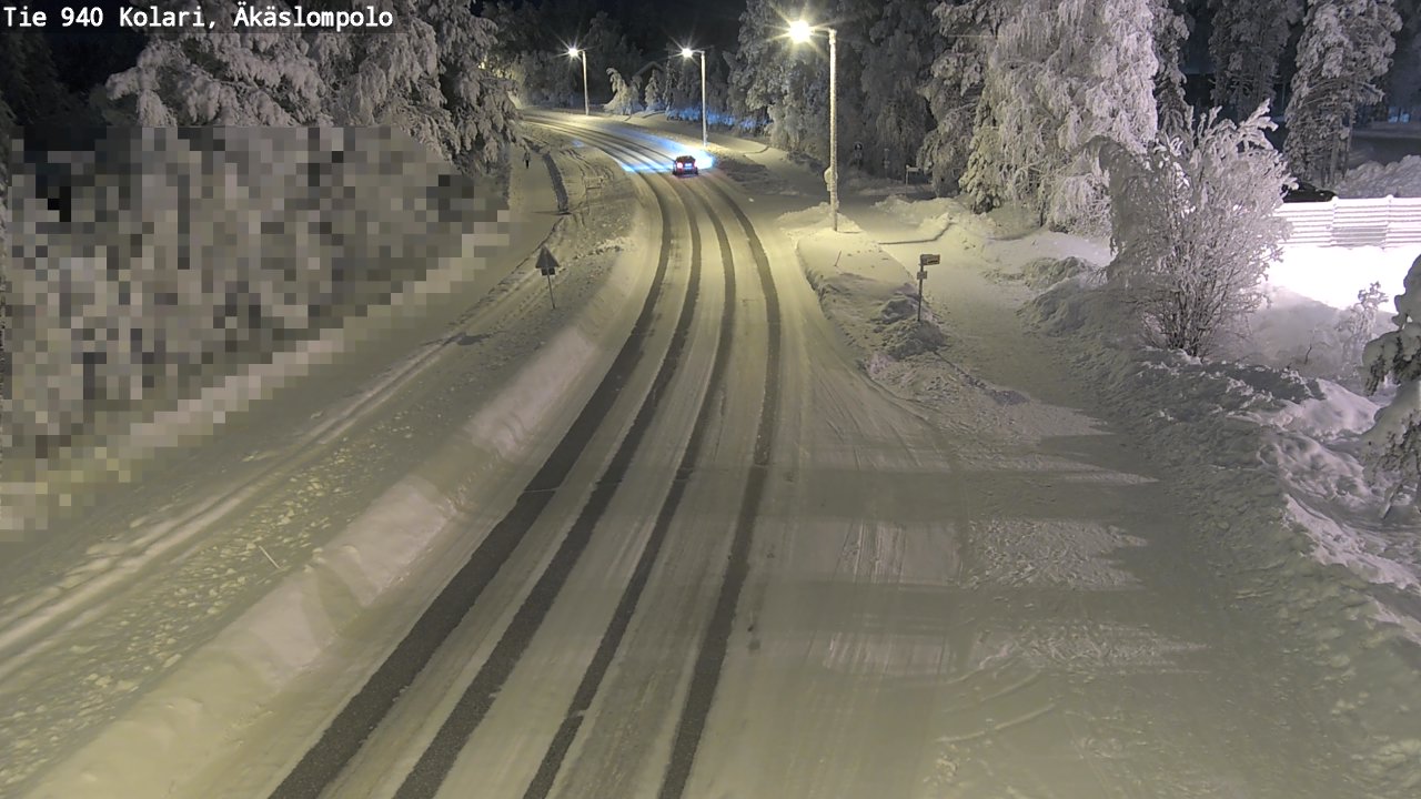 Kelikamerat Kuva Tie 940 Kolari, Äkäslompolo, Kolari, Lappi