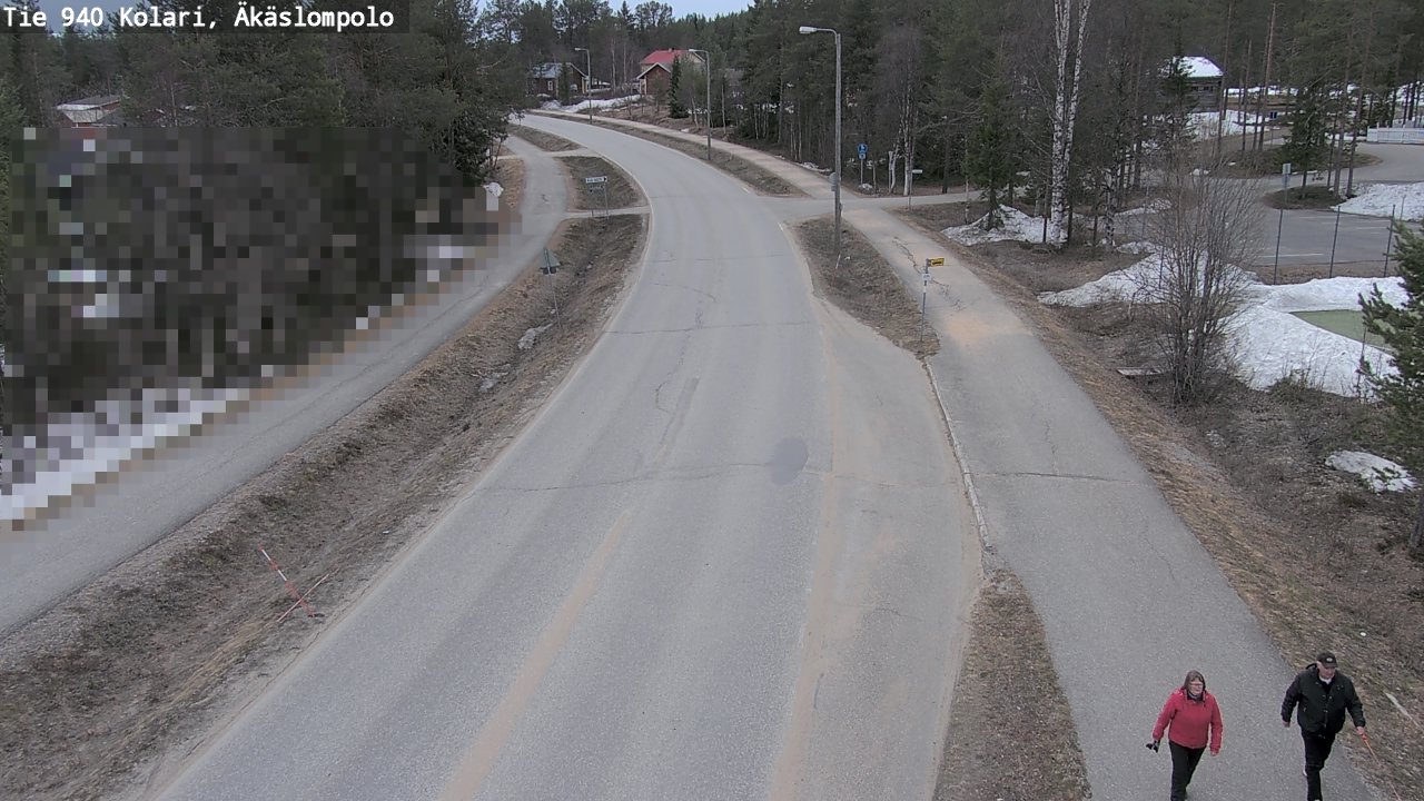 Weather Camera Image Väg 940 Kolari, Äkäslompolo, Kolari, Lappi