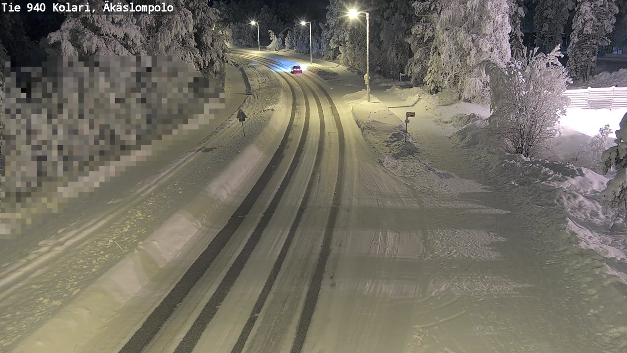 Kelikamerat Kuva Tie 940 Kolari, Äkäslompolo, Kolari, Lappi