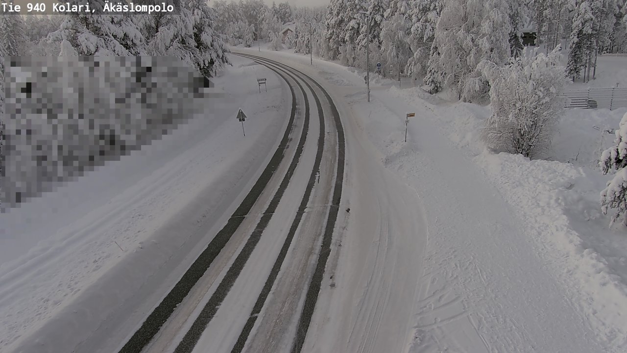 Weather Camera Image Road 940 Kolari, Äkäslompolo, Kolari, Lappi