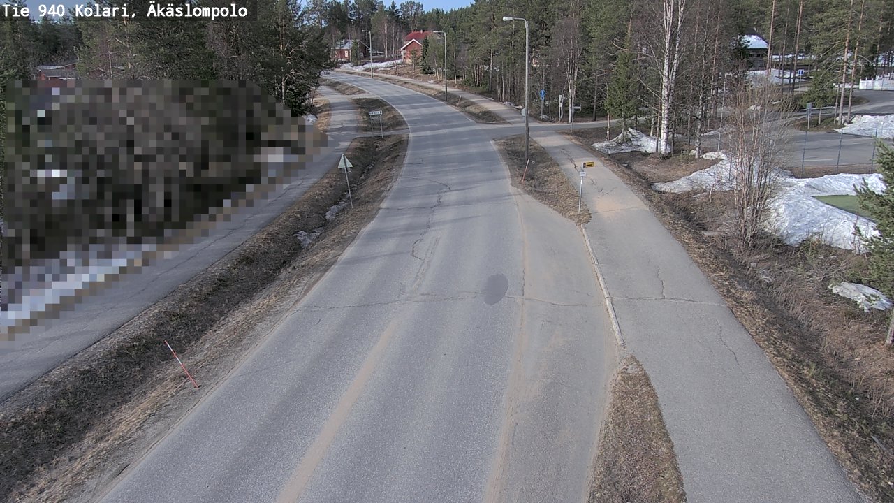 Weather Camera Image Väg 940 Kolari, Äkäslompolo, Kolari, Lappi