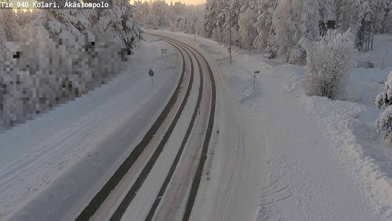 Weather Camera Image Road 940 Kolari, Äkäslompolo, Kolari, Lappi