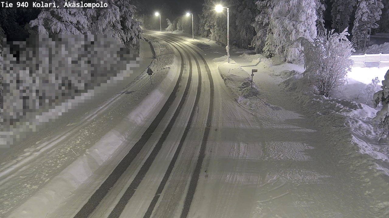Kelikamerat Kuva Tie 940 Kolari, Äkäslompolo, Kolari, Lappi