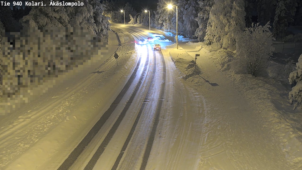 Kelikamerat Kuva Tie 940 Kolari, Äkäslompolo, Kolari, Lappi