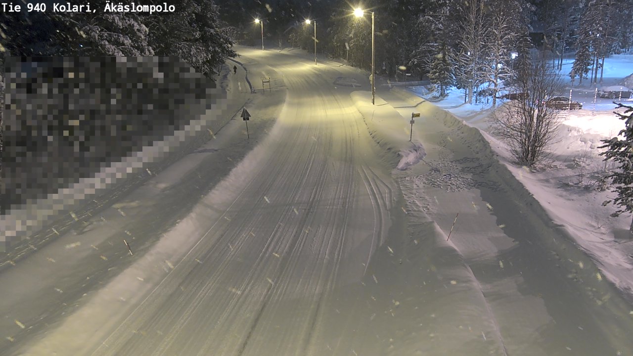 Weather Camera Image Road 940 Kolari, Äkäslompolo, Kolari, Lappi