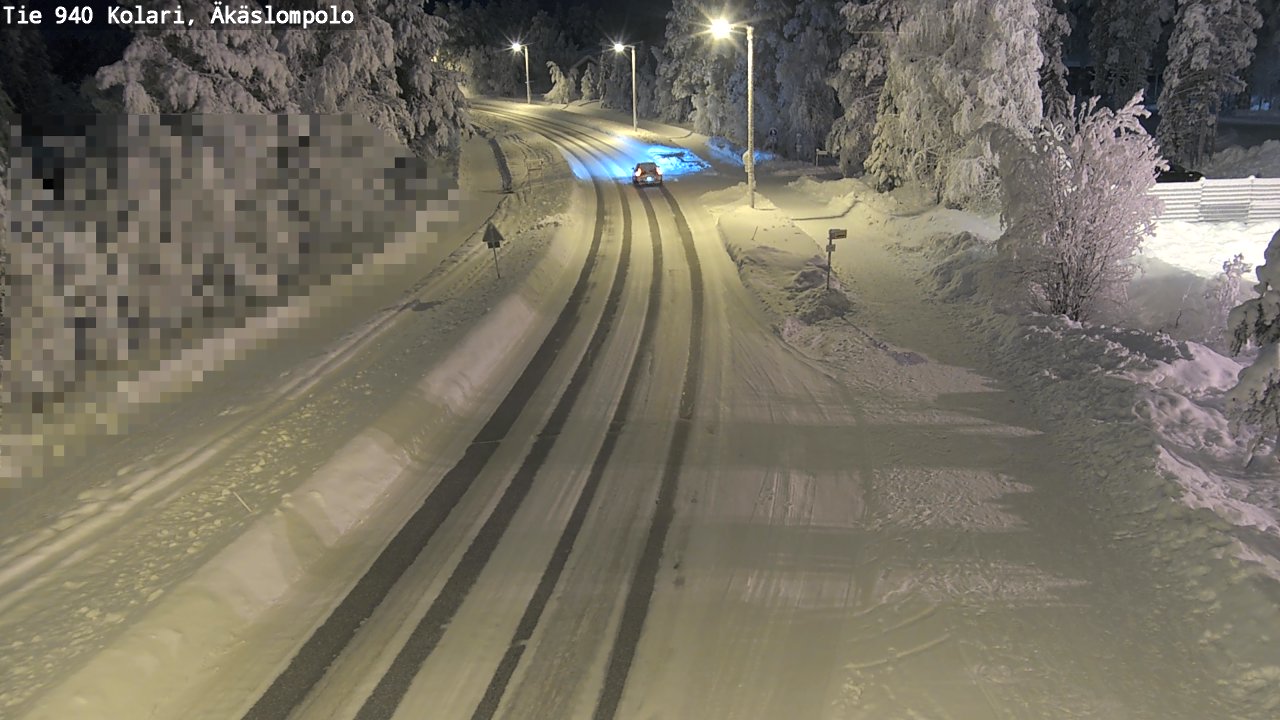 Kelikamerat Kuva Tie 940 Kolari, Äkäslompolo, Kolari, Lappi