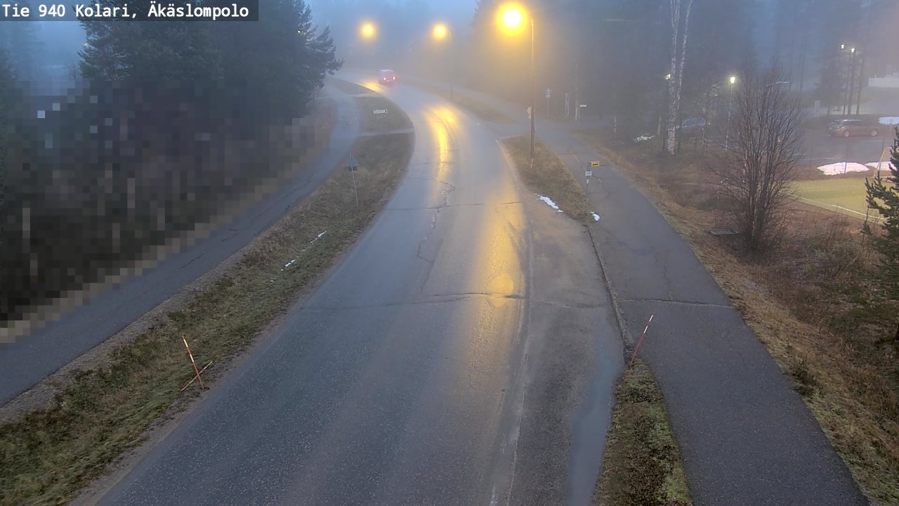 Weather Camera Image Väg 940 Kolari, Äkäslompolo, Kolari, Lappi