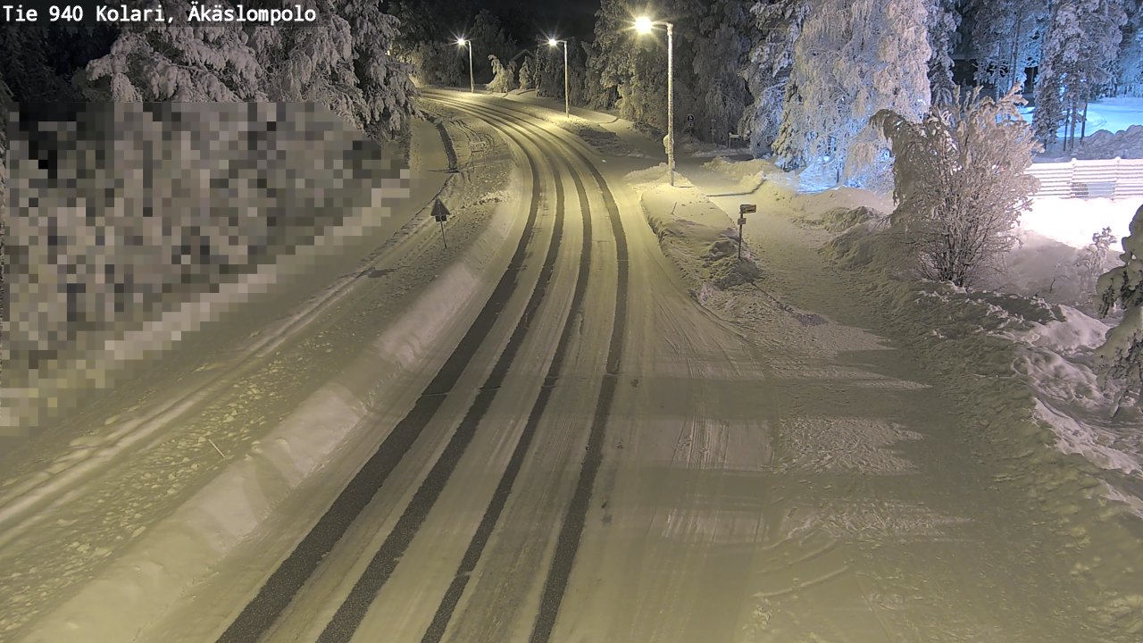 Kelikamerat Kuva Tie 940 Kolari, Äkäslompolo, Kolari, Lappi
