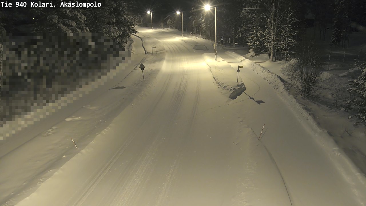 Kelikamerat Kuva Tie 940 Kolari, Äkäslompolo, Kolari, Lappi