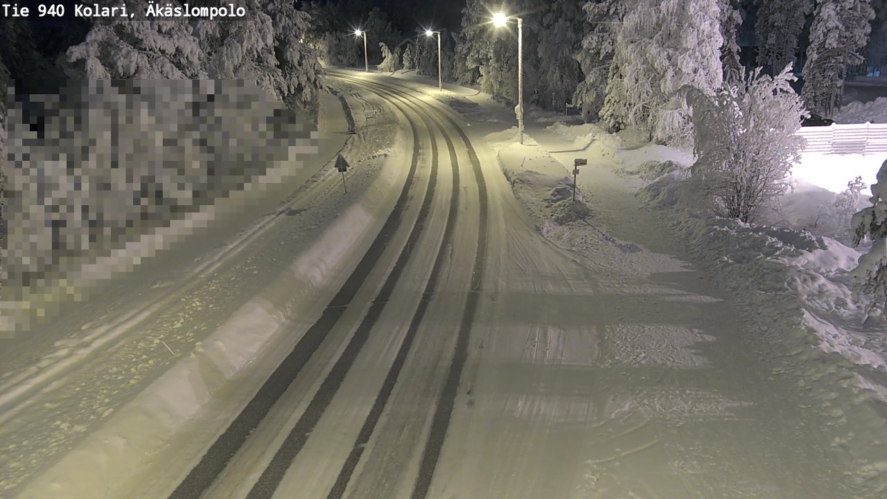 Kelikamerat Kuva Tie 940 Kolari, Äkäslompolo, Kolari, Lappi