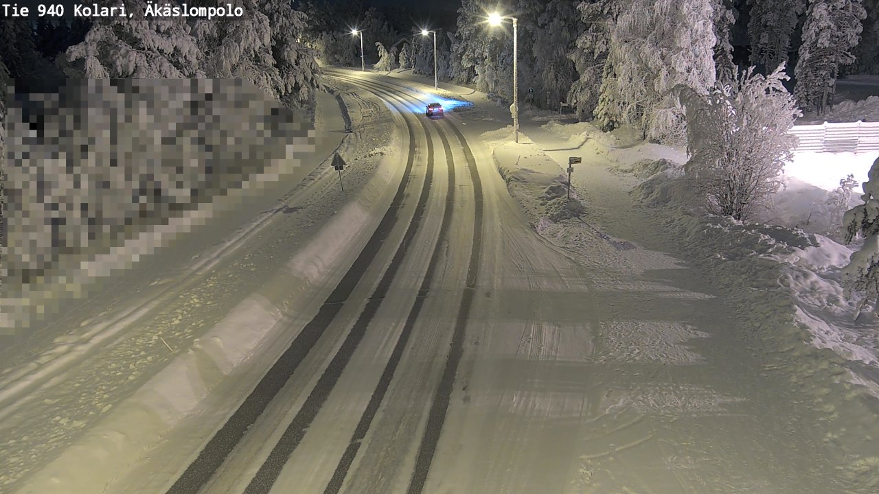 Kelikamerat Kuva Tie 940 Kolari, Äkäslompolo, Kolari, Lappi