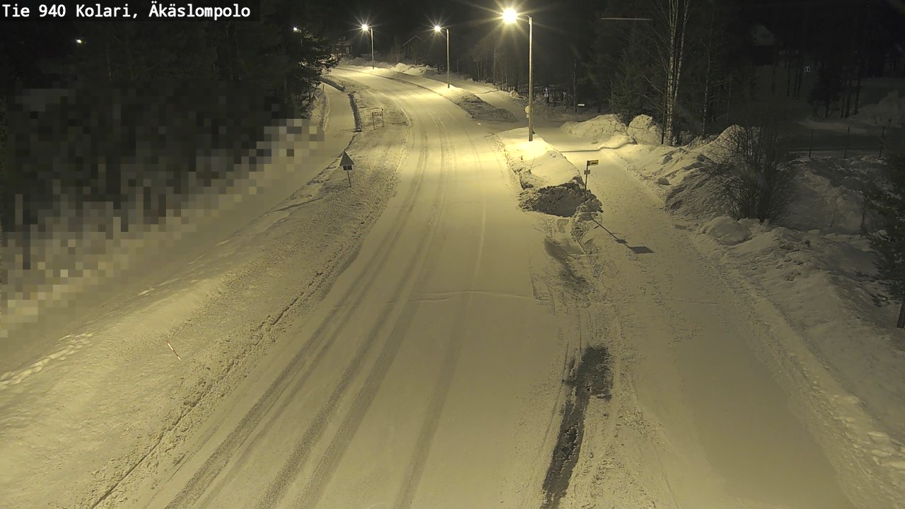 Kelikamerat Kuva Tie 940 Kolari, Äkäslompolo, Kolari, Lappi
