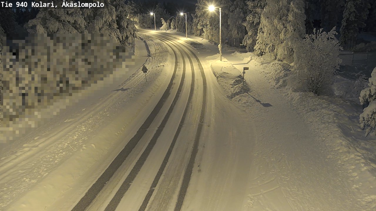 Kelikamerat Kuva Tie 940 Kolari, Äkäslompolo, Kolari, Lappi