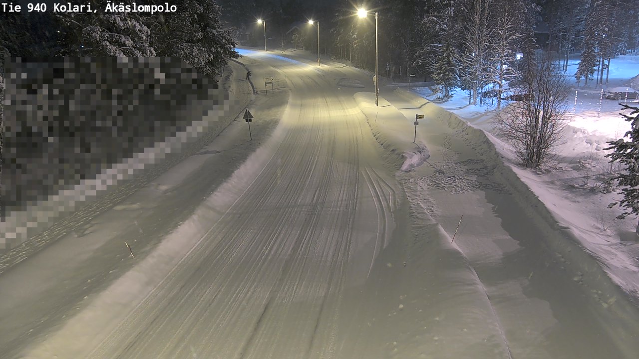 Weather Camera Image Road 940 Kolari, Äkäslompolo, Kolari, Lappi