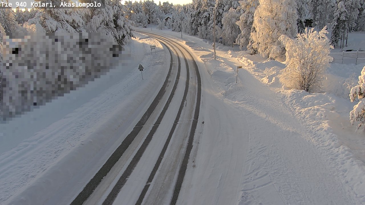 Kelikamerat Kuva Tie 940 Kolari, Äkäslompolo, Kolari, Lappi