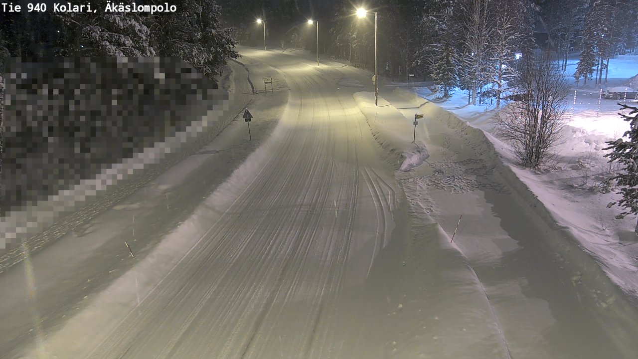 Weather Camera Image Road 940 Kolari, Äkäslompolo, Kolari, Lappi
