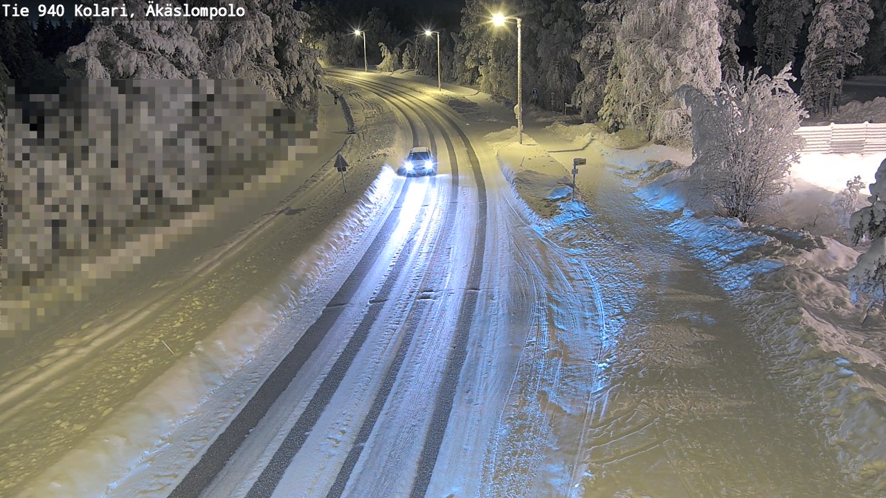 Kelikamerat Kuva Tie 940 Kolari, Äkäslompolo, Kolari, Lappi