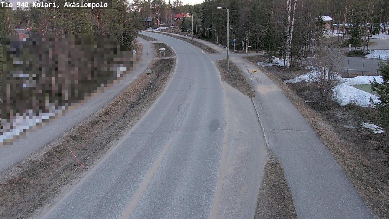 Weather Camera Image Väg 940 Kolari, Äkäslompolo, Kolari, Lappi
