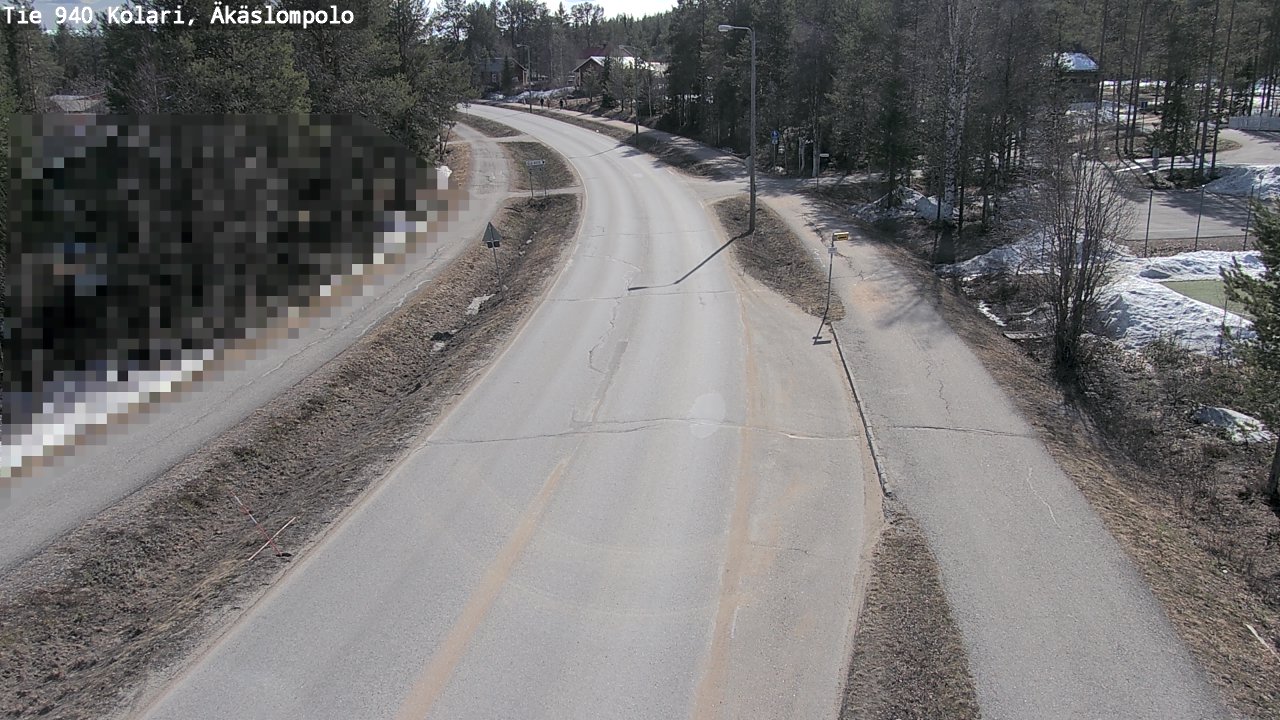 Weather Camera Image Väg 940 Kolari, Äkäslompolo, Kolari, Lappi