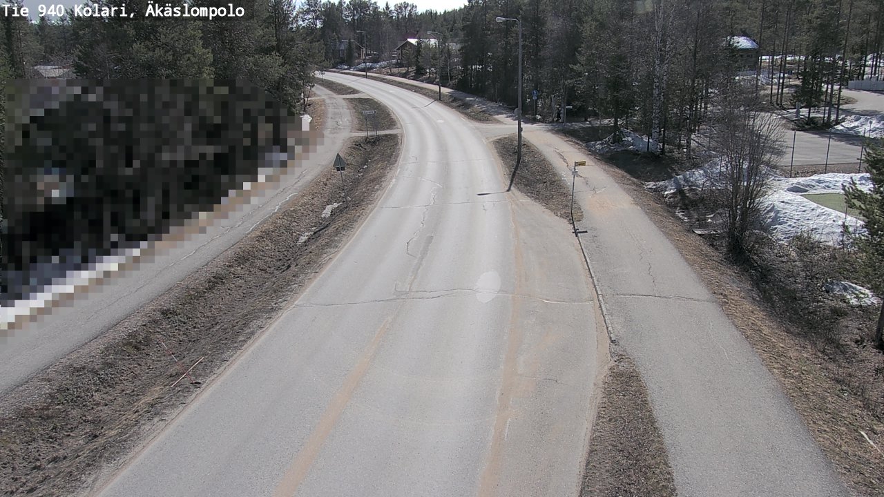 Weather Camera Image Väg 940 Kolari, Äkäslompolo, Kolari, Lappi