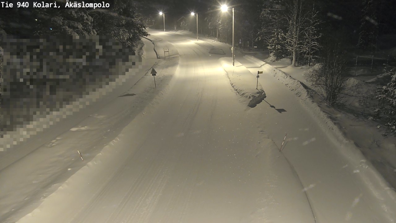 Kelikamerat Kuva Tie 940 Kolari, Äkäslompolo, Kolari, Lappi